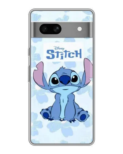 Чехол для Google Pixel 7A с картинкой «Stitch среди цветов»