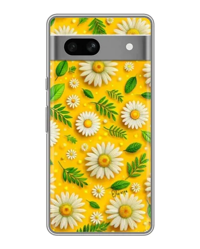 Чехол для Google Pixel 7A с картинкой «Ромашковое солнце»