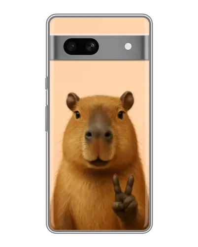 Чохол для Google Pixel 7A з картинкою «Капібара вікторія»