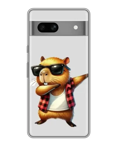 Чохол для Google Pixel 7A з картинкою «Капібара репер даб»