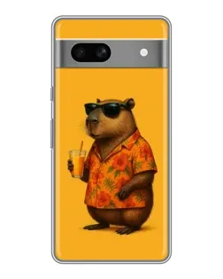 Чохол для Google Pixel 7A з картинкою «Капібара на відпочинку»