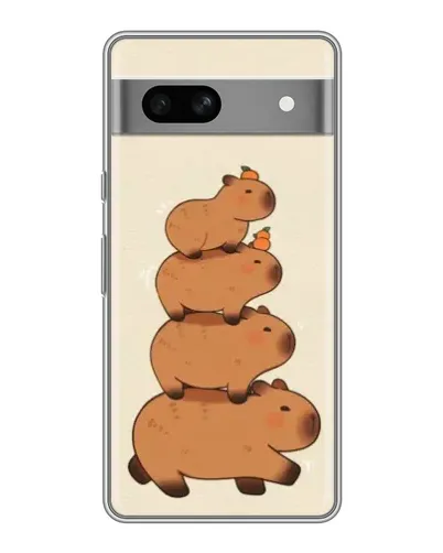 Чохол для Google Pixel 7A з картинкою «Вежа з капібар»