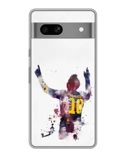 Чехол для Google Pixel 7A с картинкой «Акварельный Месси Барселона»