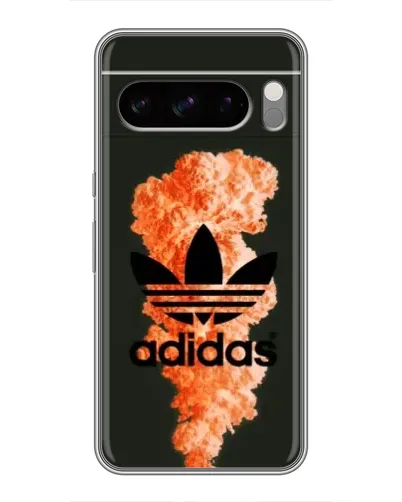 Чохол для Google Pixel 8 Pro з картинкою «Помаранчевий дим Adidas»