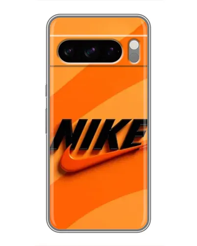 Чехол для Google Pixel 8 Pro с картинкой «Оранжевый драйв Nike»