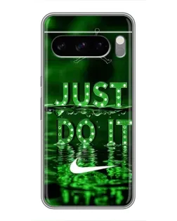 Чехол для Google Pixel 8 Pro с картинкой «Зеленый неоновый Nike»