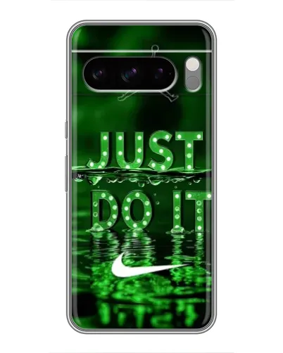 Чехол для Google Pixel 8 Pro с картинкой «Зеленый неоновый Nike»