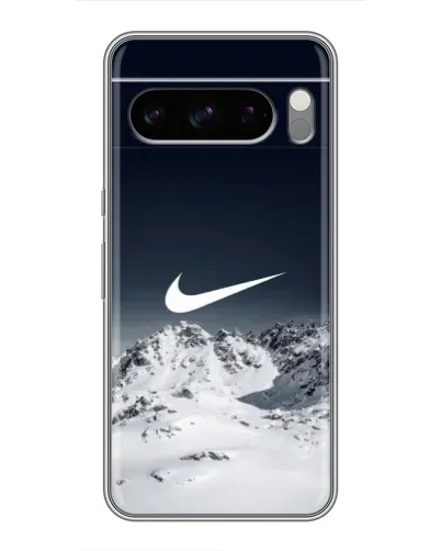 Чехол для Google Pixel 8 Pro с картинкой «Nike — зимние горы»