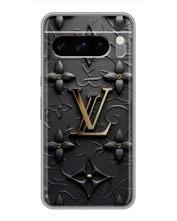 Чехол для Google Pixel 8 Pro с картинкой «Кожаная текстура LV»