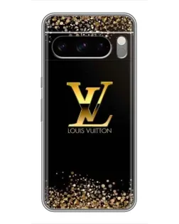 Чехол для Google Pixel 8 Pro с картинкой «LV — золотые искры»