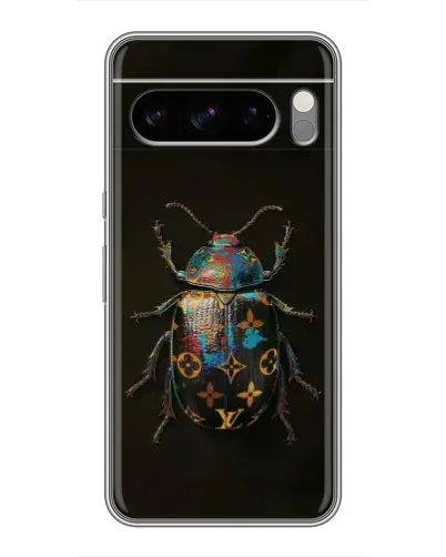 Чехол для Google Pixel 8 Pro с картинкой «LV — мраморный принт»