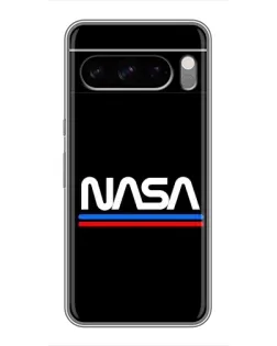 Чехол для Google Pixel 8 Pro с картинкой «NASA — классика Red Blue»