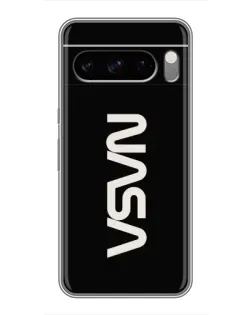 Чехол для Google Pixel 8 Pro с картинкой «NASA — вертикальный логотип»