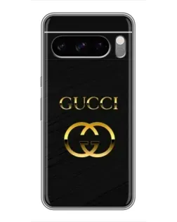 Чохол для Google Pixel 8 Pro з картинкою «Золотий логотип Gucci»