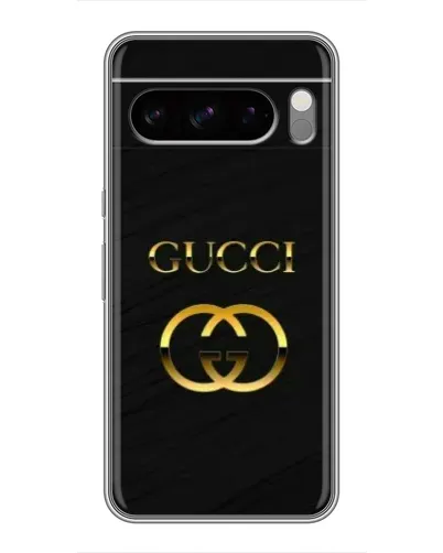 Чохол для Google Pixel 8 Pro з картинкою «Золотий логотип Gucci»