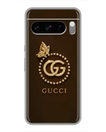 Чохол для Google Pixel 8 Pro з картинкою «Gucci — золотий метелик»