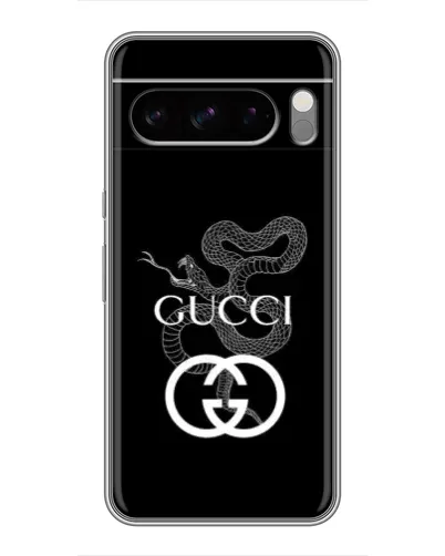 Чохол для Google Pixel 8 Pro з картинкою «Gucci — срібна змія»