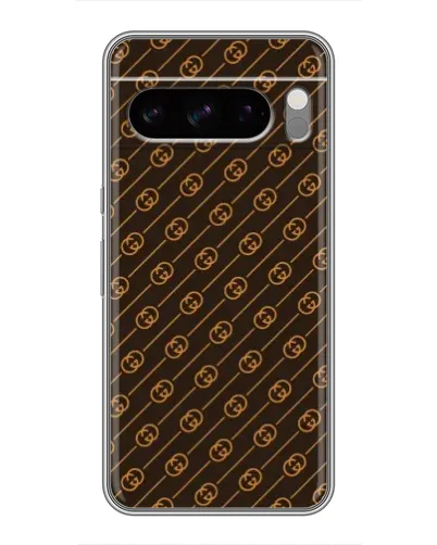 Чохол для Google Pixel 8 Pro з картинкою «Gucci — золоті діагоналі»