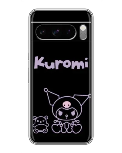 Чохол для Google Pixel 8 Pro з картинкою «Kuromi — чорний мінімалізм»