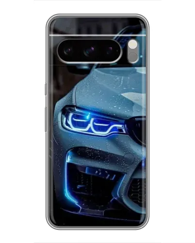 Чохол для Google Pixel 8 Pro з картинкою «Погляд BMW з синіми фарами»