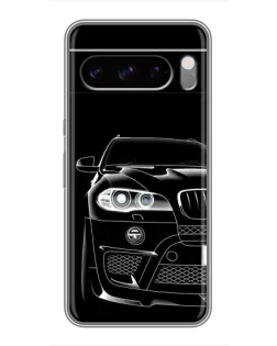 Чохол для Google Pixel 8 Pro з картинкою «Темний силует BMW»