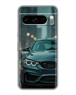 Чохол для Google Pixel 8 Pro з картинкою «BMW у вогнях міста»