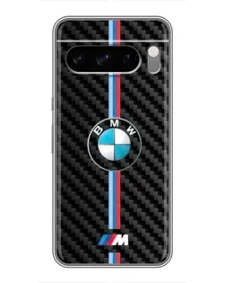 Чохол для Google Pixel 8 Pro з картинкою «Емблема BMW та карбон»