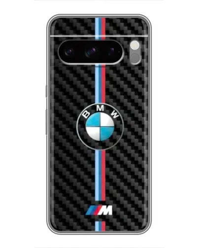 Чохол для Google Pixel 8 Pro з картинкою «Емблема BMW та карбон»