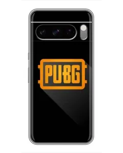 Чехол для Google Pixel 8 Pro с картинкой «PUBG — рамка лого»