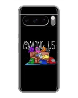 Чехол для Google Pixel 8 Pro с картинкой «Логотип Among Us»