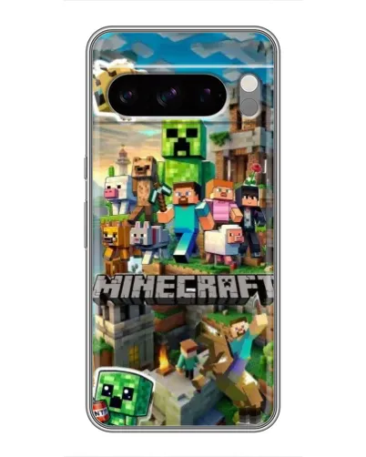 Чехол для Google Pixel 8 Pro с картинкой «Замок Minecraft»