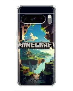 Чехол для Google Pixel 8 Pro с картинкой «Пещера Майнкрафт»
