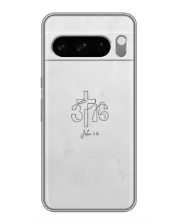 Чохол для Google Pixel 8 Pro з картинкою «Івана 3:16 Хрест»