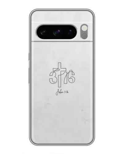 Чохол для Google Pixel 8 Pro з картинкою «Івана 3:16 Хрест»