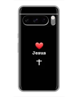 Чохол для Google Pixel 8 Pro з картинкою «Серце - Jesus»