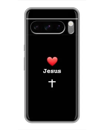 Чохол для Google Pixel 8 Pro з картинкою «Серце - Jesus»