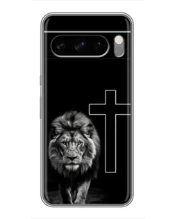 Чохол для Google Pixel 8 Pro з картинкою «Лев та Хрест»