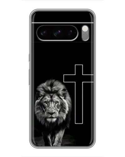 Чохол для Google Pixel 8 Pro з картинкою «Лев та Хрест»
