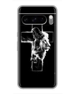 Чехол для Google Pixel 8 Pro с картинкой «Сияющий крест Jesus»