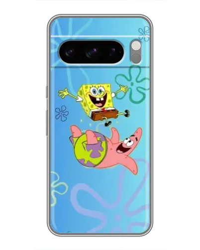 Чехол для Google Pixel 8 Pro с картинкой «Спанч Боб и Патрик»
