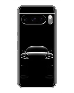 Чохол для Google Pixel 8 Pro з картинкою «Силует Tesla Night»