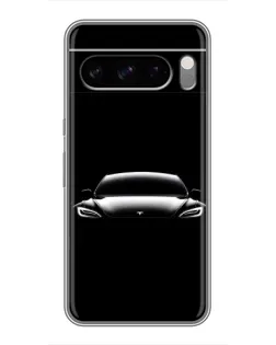 Чехол для Google Pixel 8 Pro с картинкой «Фары Tesla Night»