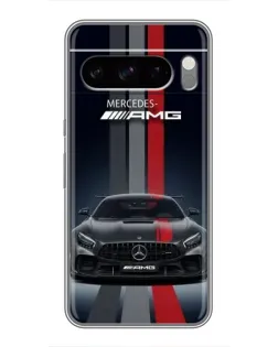 Чехол для Google Pixel 8 Pro с картинкой «Mercedes — белый карбон»