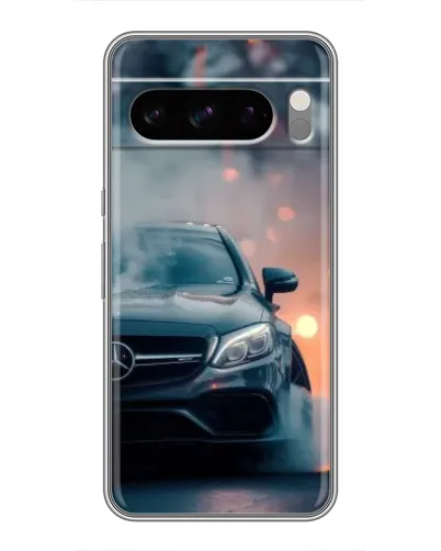 Чохол для Google Pixel 8 Pro з картинкою «Mercedes — нічне місто»