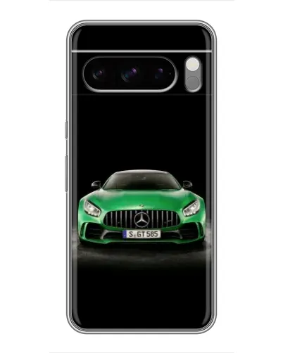 Чохол для Google Pixel 8 Pro з картинкою «Mercedes — неоновий лого»