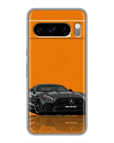 Чохол для Google Pixel 8 Pro з картинкою «Помаранчевий Mercedes AMG»