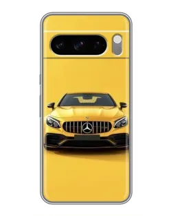 Чохол для Google Pixel 8 Pro з картинкою «Жовтий Mercedes GT»
