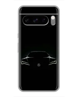 Чехол для Google Pixel 8 Pro с картинкой «Mercedes — силуэт авто»
