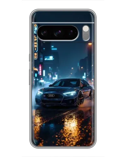 Чохол для Google Pixel 8 Pro з картинкою «Нічне місто та Audi»