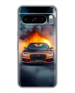Чохол для Google Pixel 8 Pro з картинкою «Audi у вогняному диму»